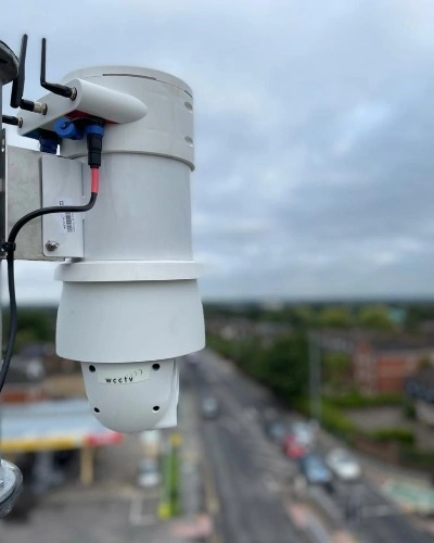 Redeployable CCTV Camera Monitoring Street - Tall Thumb