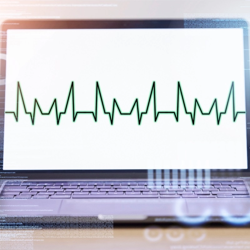 Laptop with Heartbeat