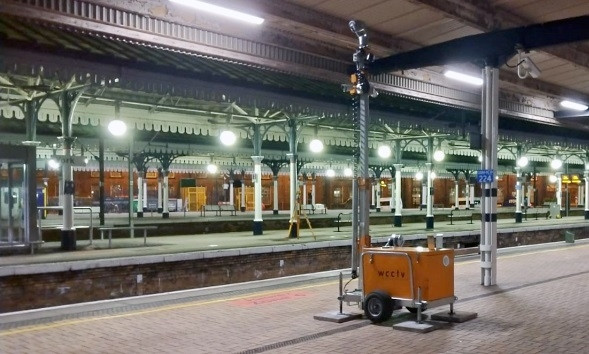 WCCTV Network Rail Approved Tower - Case Study - York Station - Time Lapse and Security