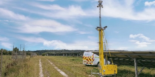 CCTV Tower for Solar Farm - Wide Thumb