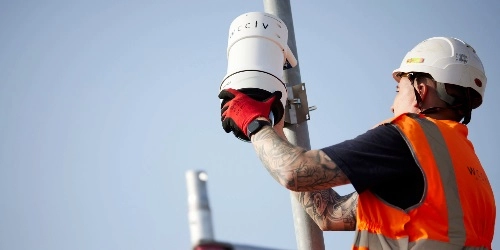 Engineer Installing Redeployable Camera - Wide Thumb