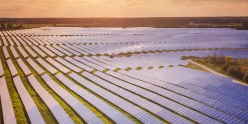Blog Wide Aerial View of Solar Farm