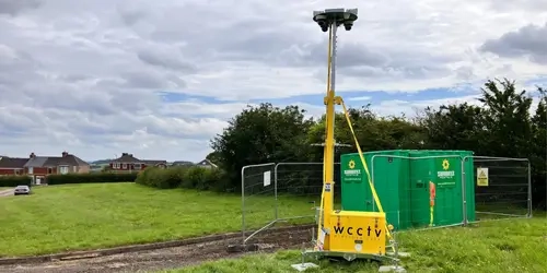 Blog Wide CCTV Tower in a field covering Fly-tipping