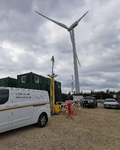 CCTV Tower at Wind Farm - Tall Thumb