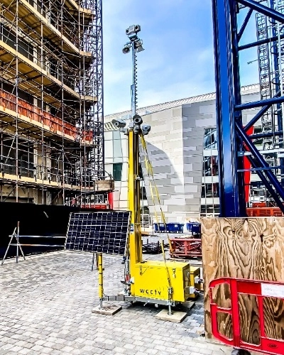 CCTV Tower at Construction Project - Tall Thumb