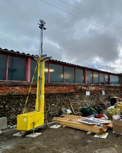 CCTV Tower for Depot Security - Tall Thumb