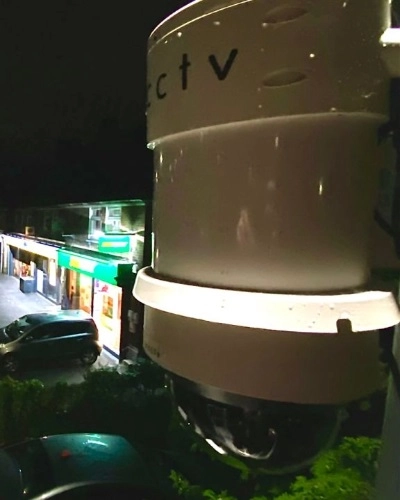 Redeployable CCTV Camera at Night - Tall Thumb