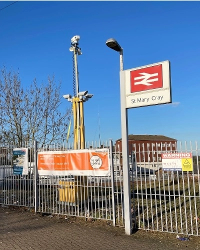 CCTV Tower Installed at Train Station - Thumbnail