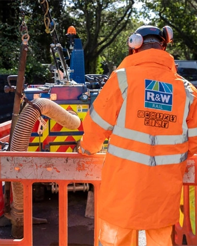 R&W Rail Workers at a Construction Site - Thumbnail