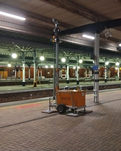 WCCTV Network Rail CCTV Tower Installed at York Train Station - Thumbnail