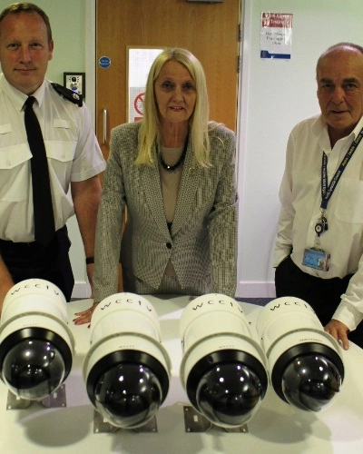 Police Officers With Four WCCTV Redployable Dome Cameras - Thumbnail
