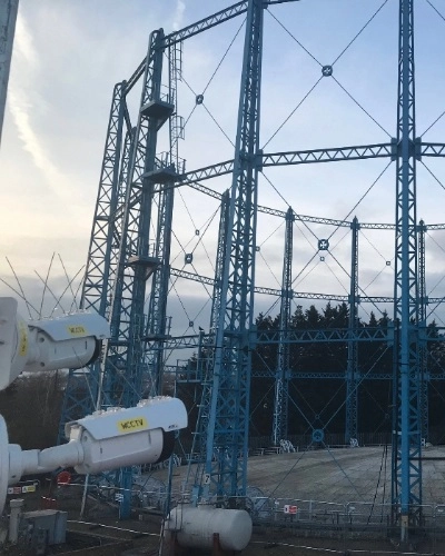 WCCTV Time Lapse Camera Filming a Gas Holder Demolition - Thumbnail