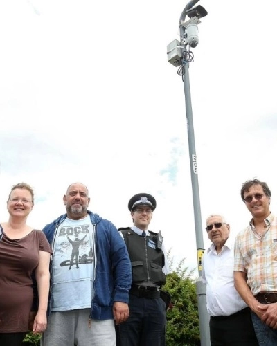 Police and Local Residents with a WCCTV Redeployable CCTV Camera - Thumbnail