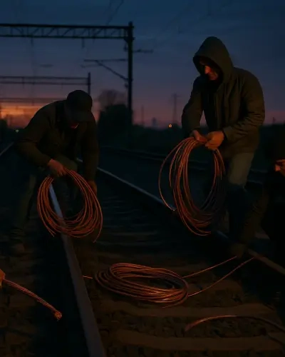 Blog Tall Cable theft on Rail
