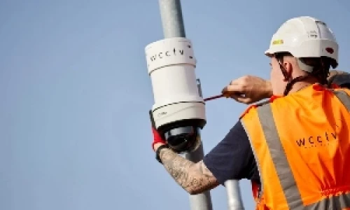 Engineer Installs WCCTV Camera - Wide Thumb