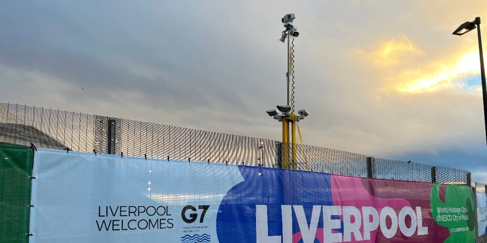 WCCTV CCTV Tower Secures the G7 Conference in Liverpool