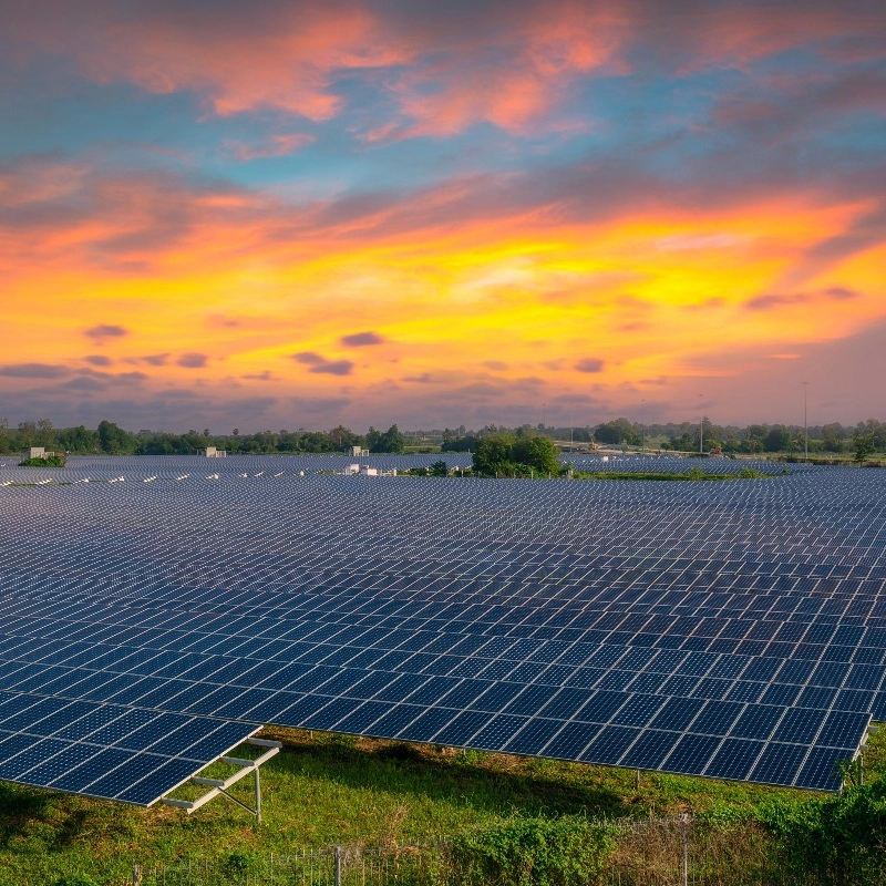 WCCTV ESG - Solar Farm at Dusk