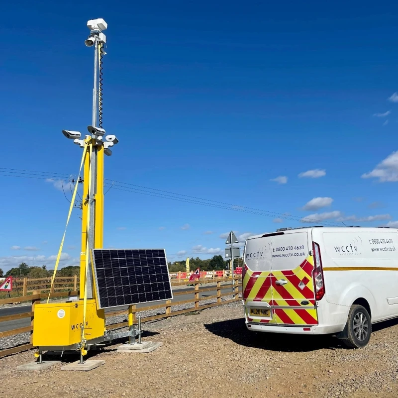 Solar CCTV Tower and WCCTV Van