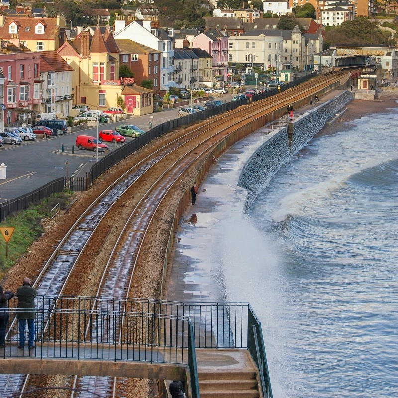 Rail Tracks by Beach