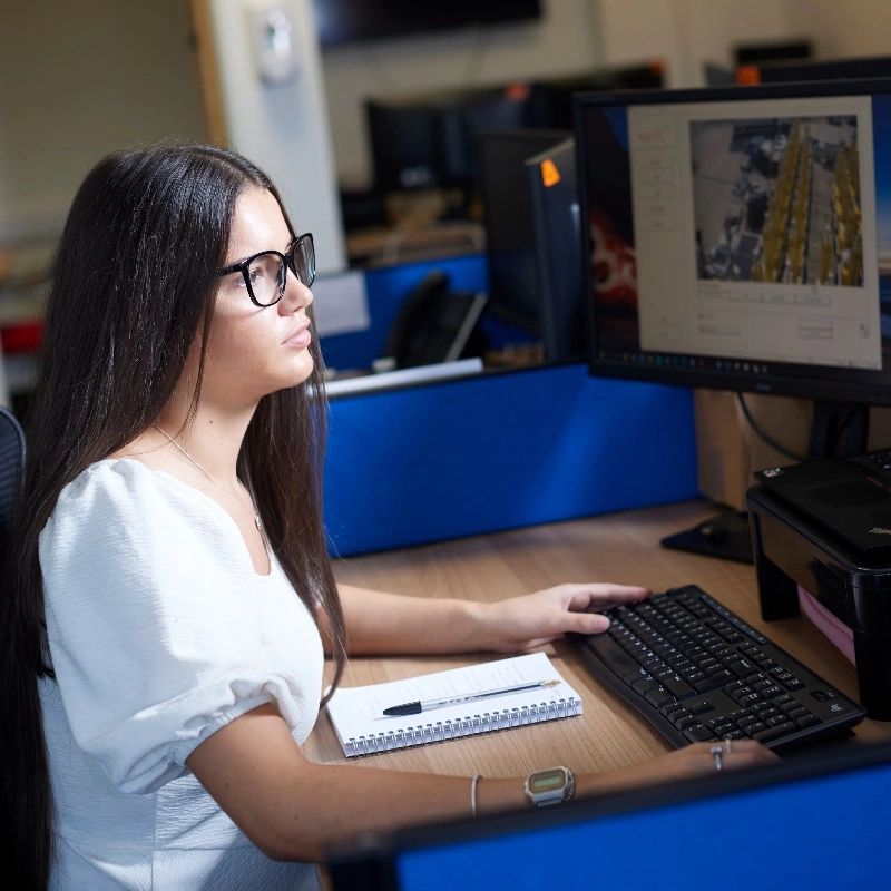 WCCTV Team Member Delivering Tech Support