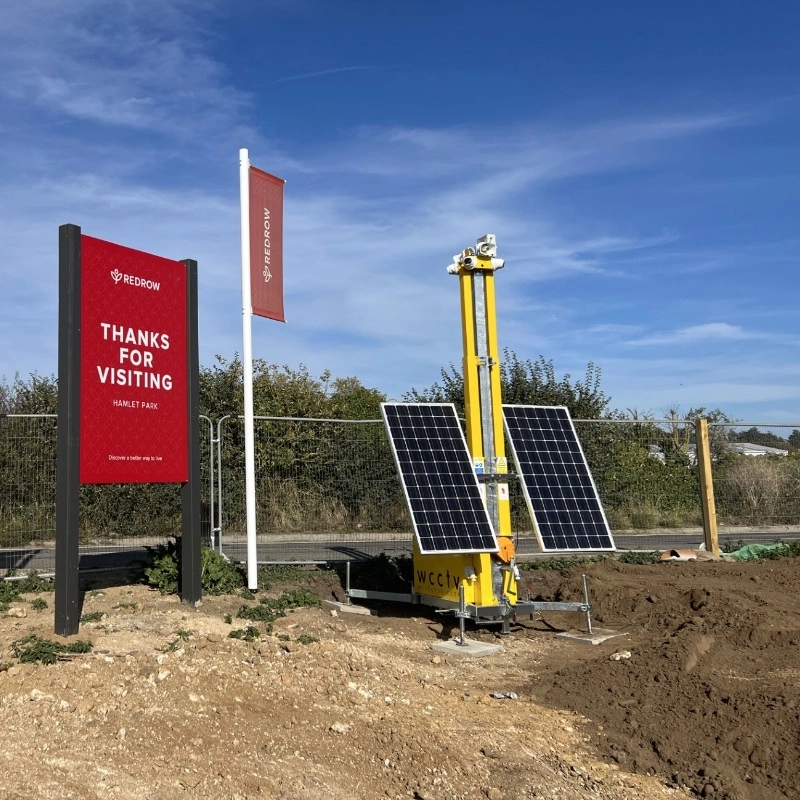 Thermal CCTV Tower for Building Site