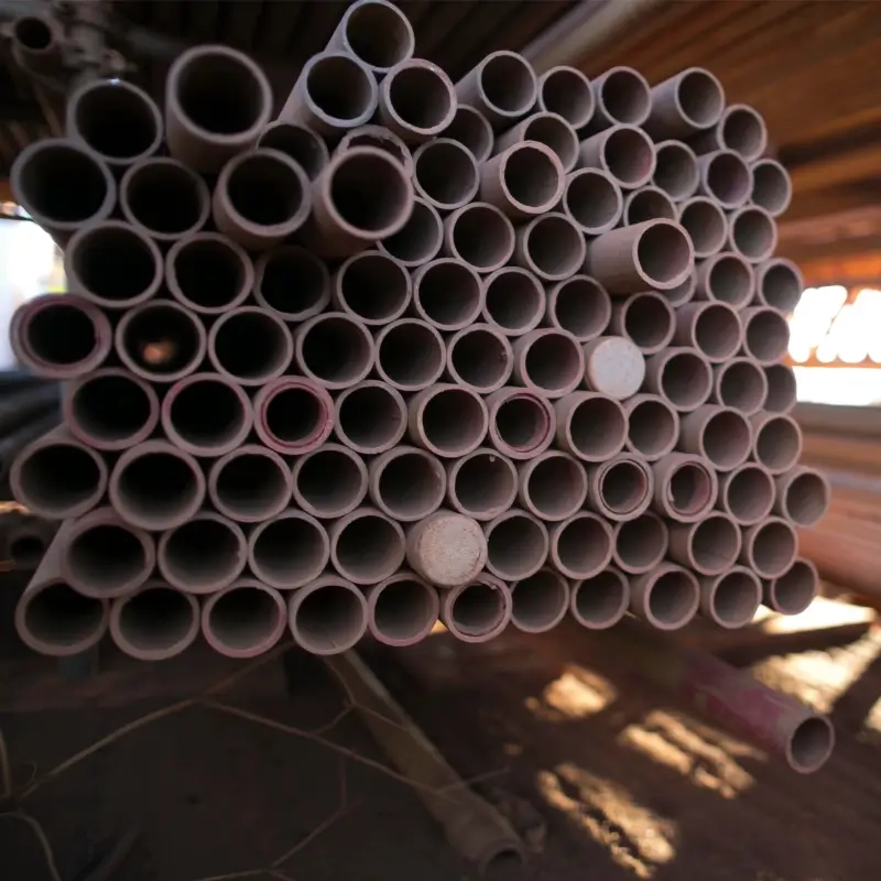Metal Pipes Construction Yard