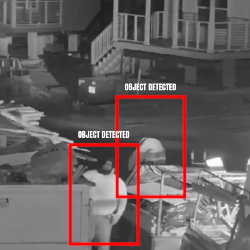 Live Video Monitoring of Intruders Being Detected