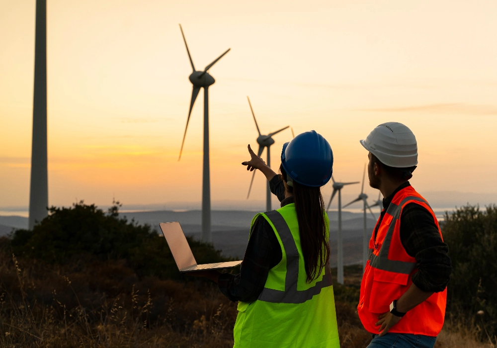 Wind Farm in Hills