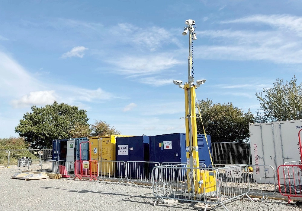 CCTV Tower Protecting Site Cabins