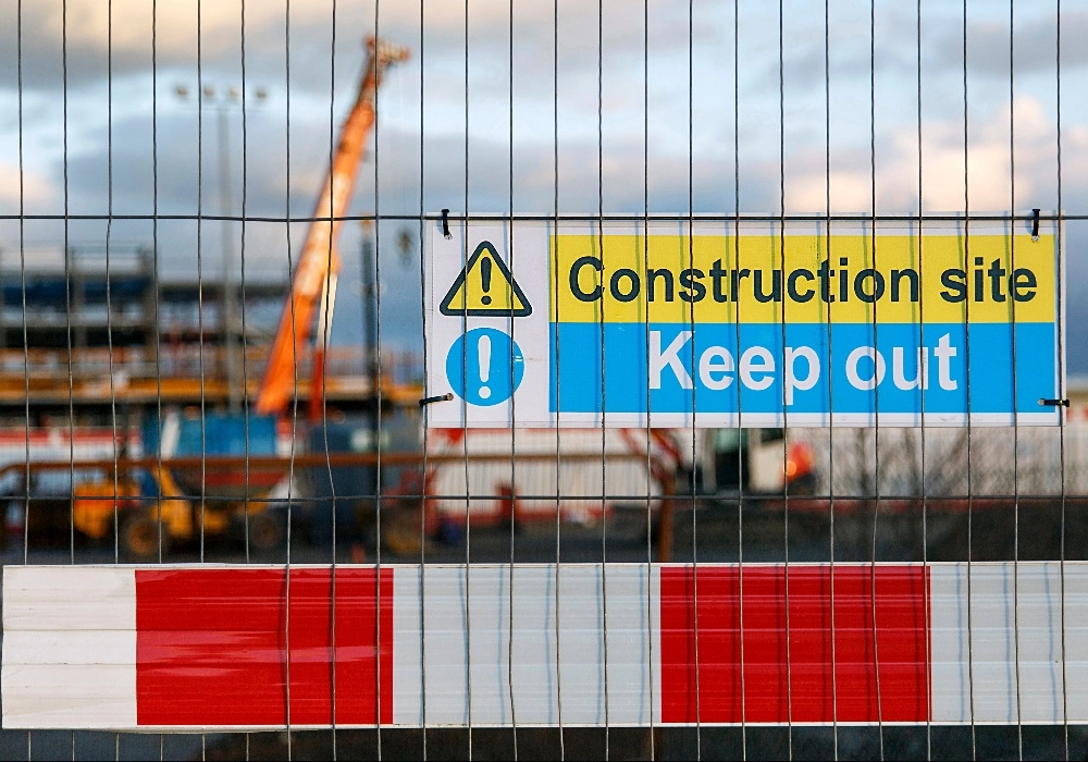 Construction Site Keep Out Sign