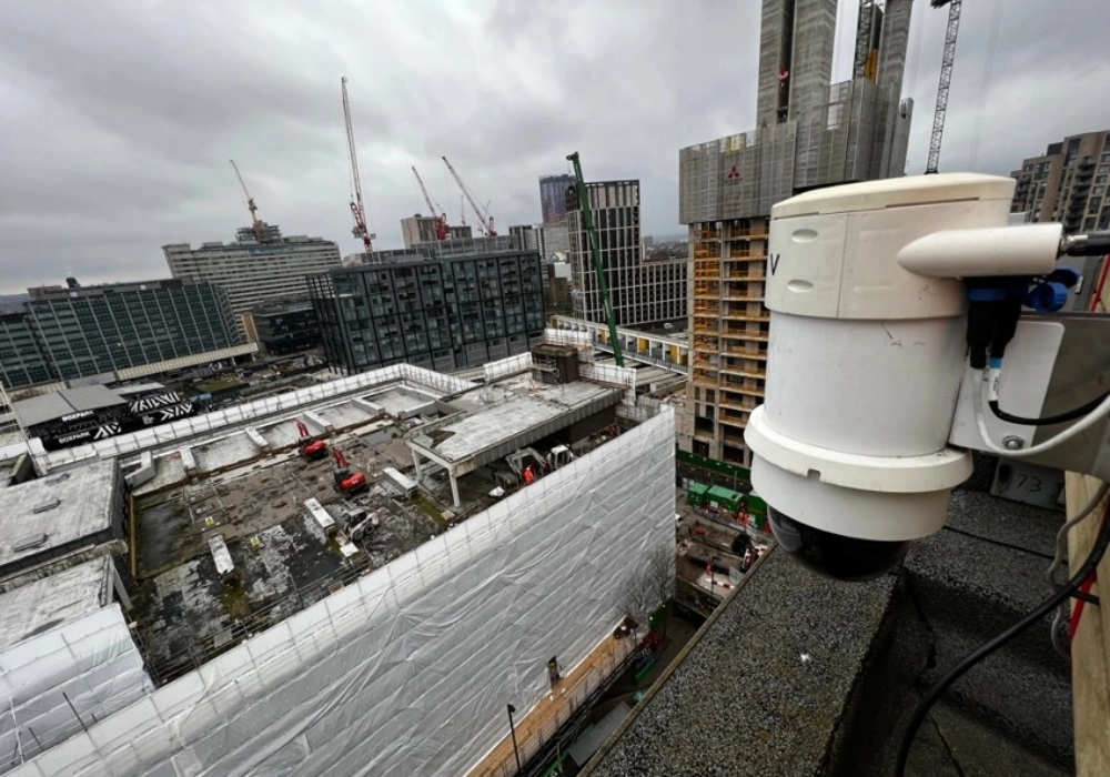 Redeployable CCTV at City Centre Construction Site
