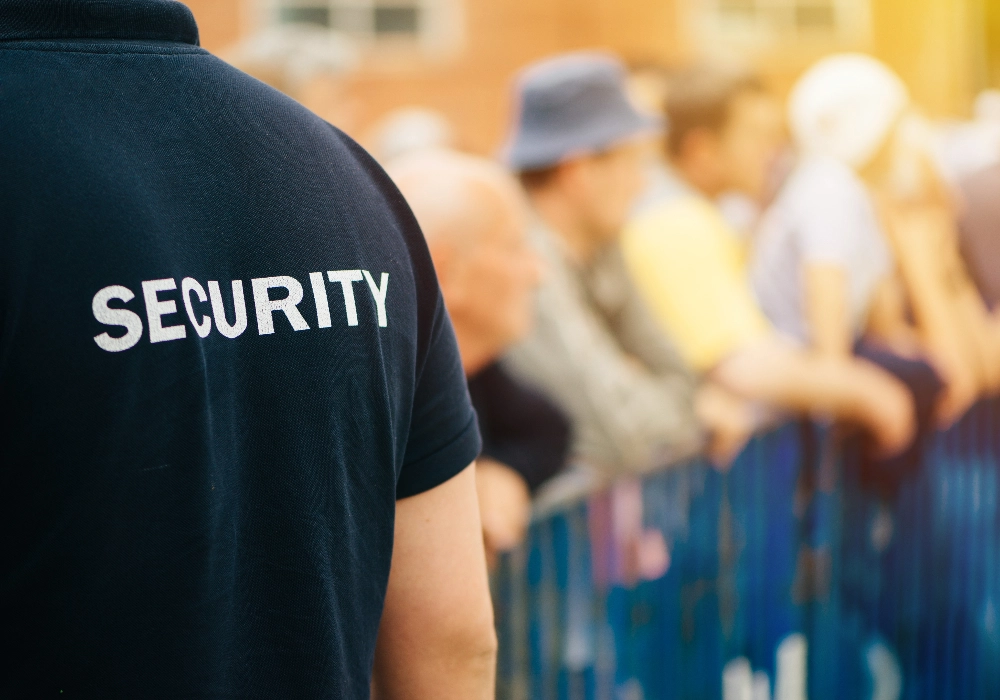 Security Guard Covering an Event
