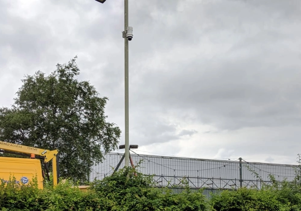 WCCTV Redployable Camera Installed on a Lamppost