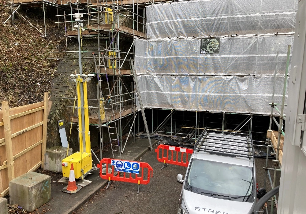 CCTV Tower Next to Scaffolding