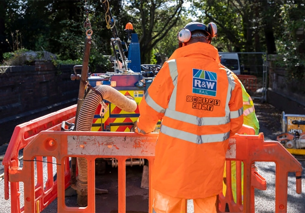 R&W Rail Workers at a Construction Site