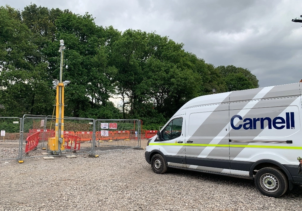 WCCTV CCTV Tower Installed at a Carnell Site