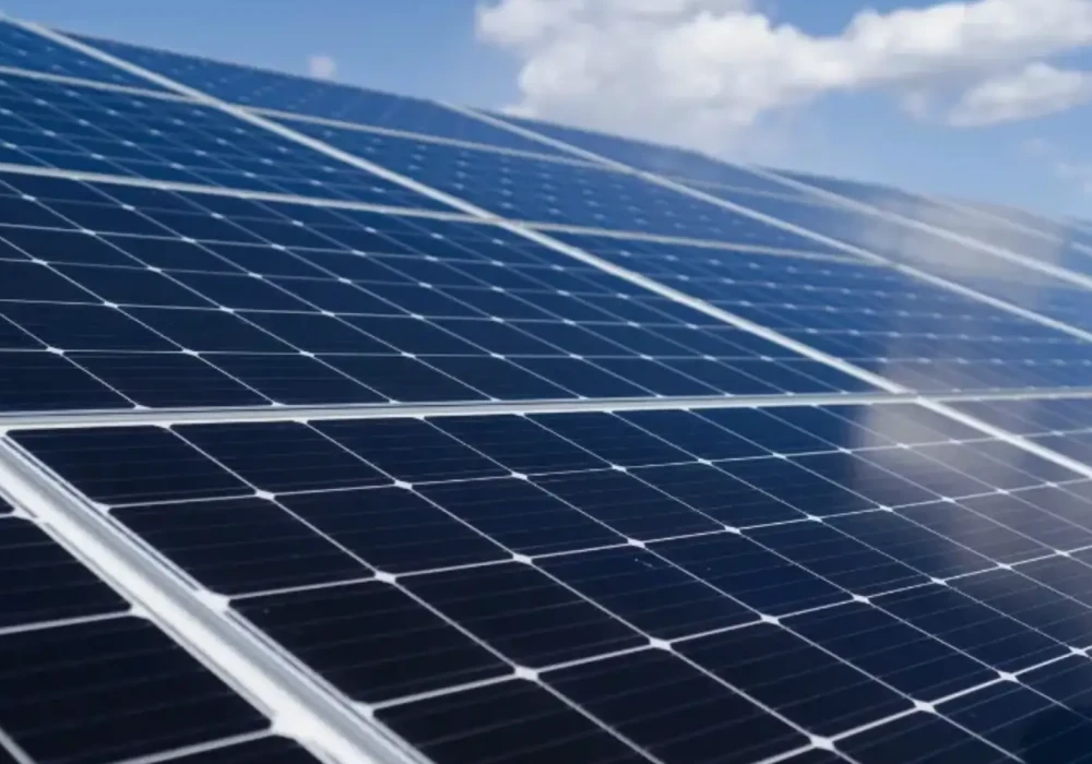 Close Up of Solar Panels