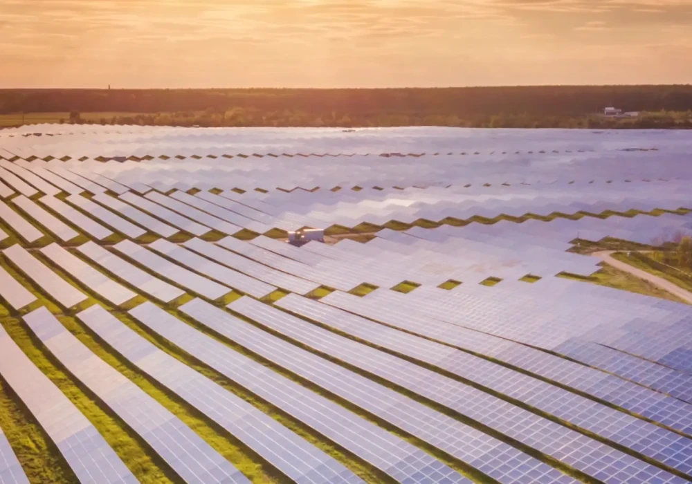 Aerial view of Solar Farm