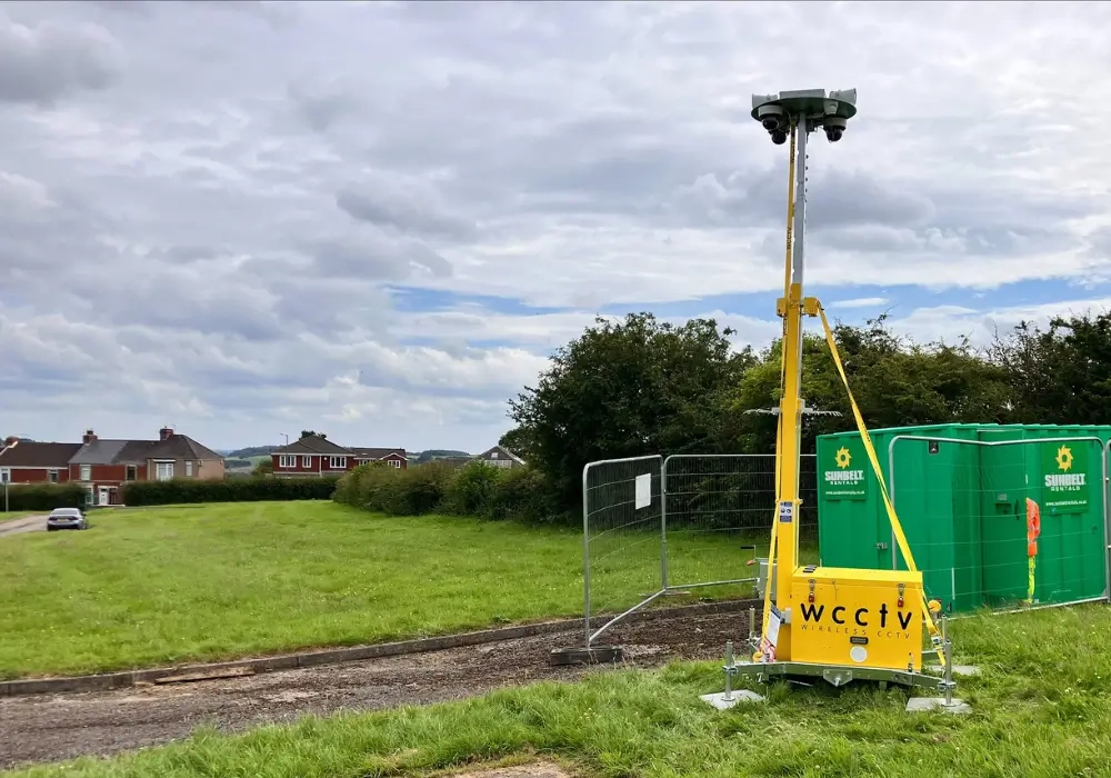 Header CCTV Tower covering a field for Fly-tipping