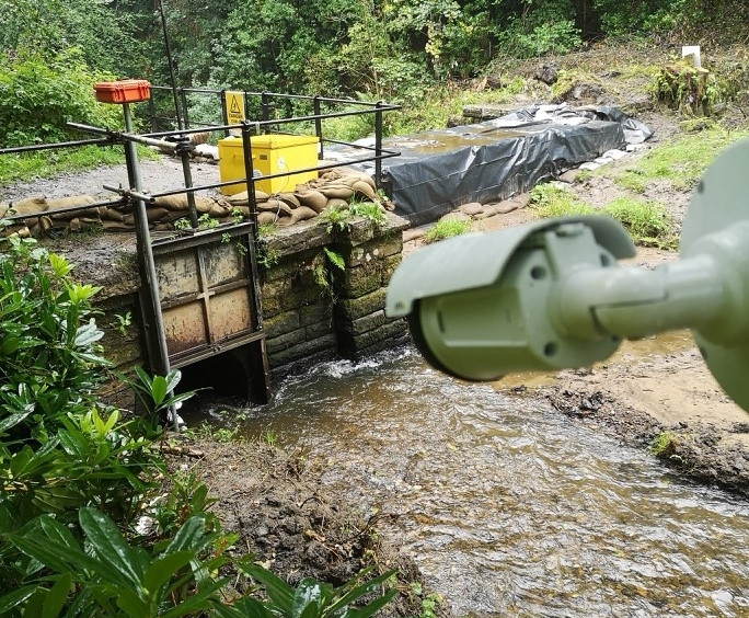 WCCTV Remote Condition Monitoring - Whalley Bridge Dam - Case Study - Camera Image