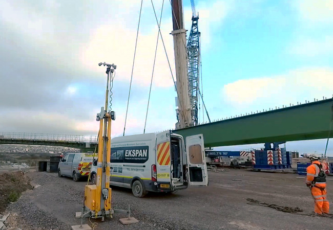 WCCTV Rapid Deployment Site Tower - BAM Nuttall - Newhaven Bridge