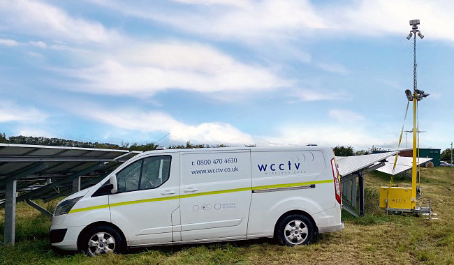 WCCTV Rapid Deployment CCTV Towers for Solar Farms