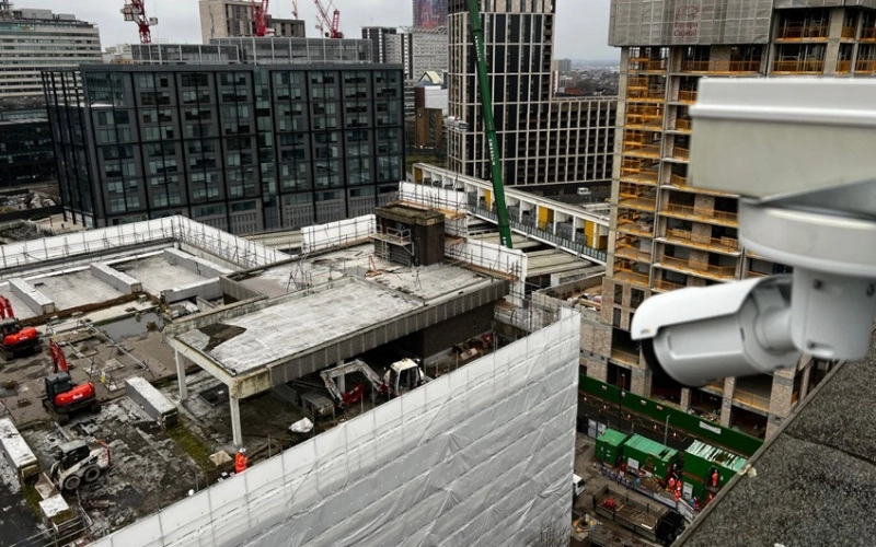 Time Lapse Camera at City Centre Construction Site