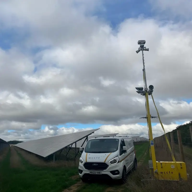 CCTV Tower at a Remote Solar Farm